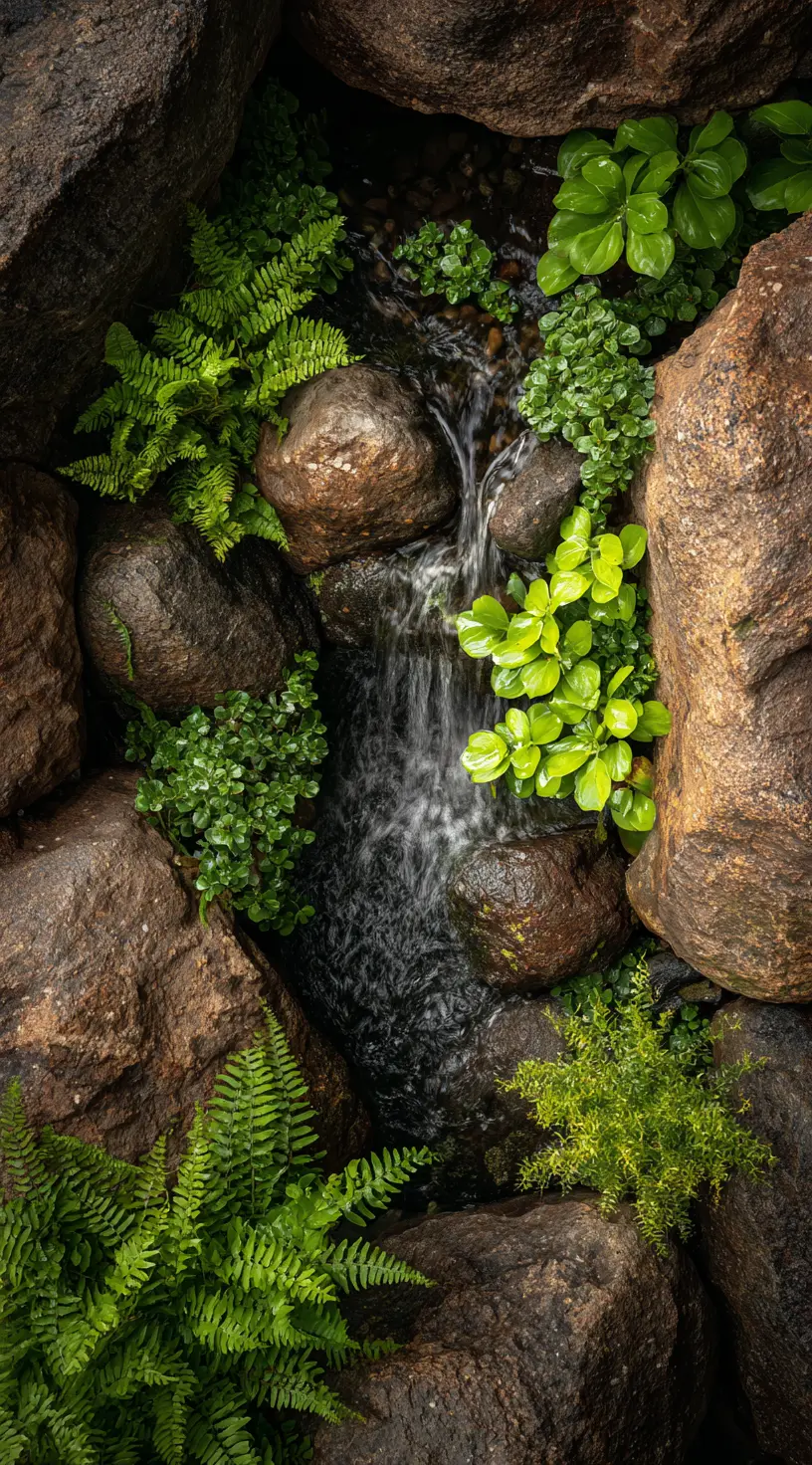 Natural Waterfall Garden