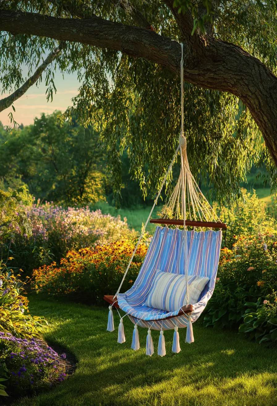 Sorbus Hanging Rope Hammock Chair