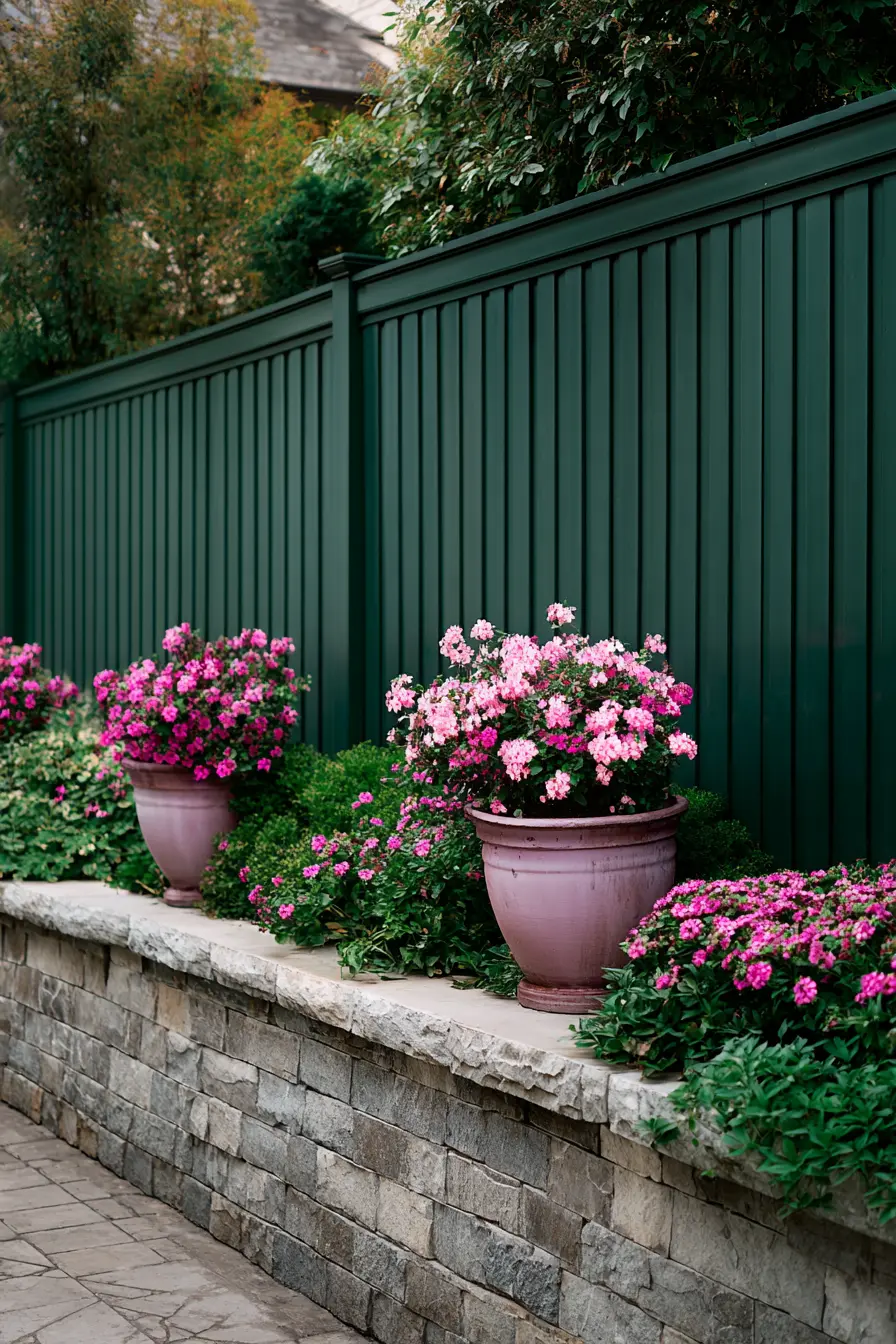 Contemporary Raised Flower Bed Design