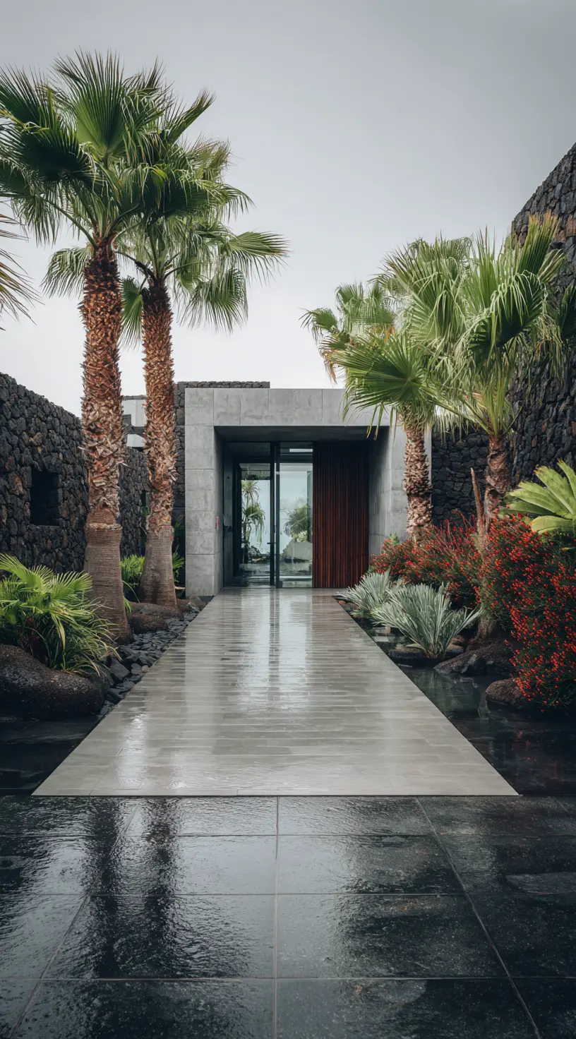 Lush Tropical Modern Yard