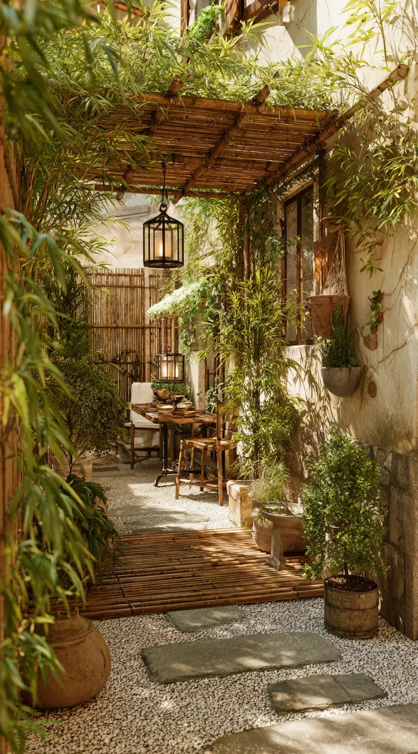 Bamboo Archway Entrance