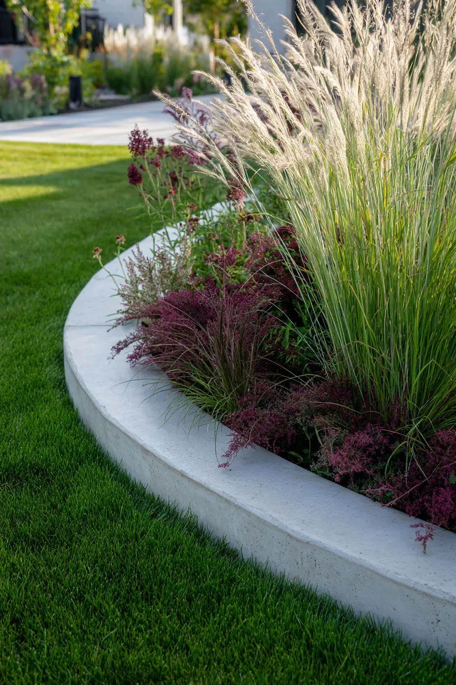 Curved Concrete For Garden Borders