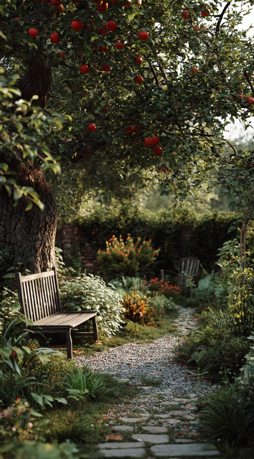 Espaliered Fruit Trees Against A Fence