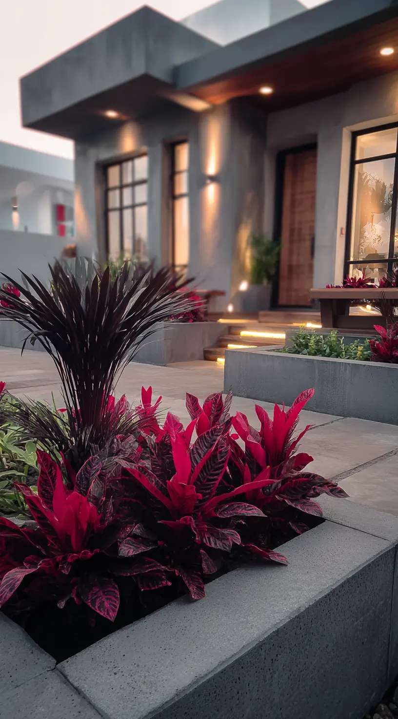 High-Contrast Monochrome Garden