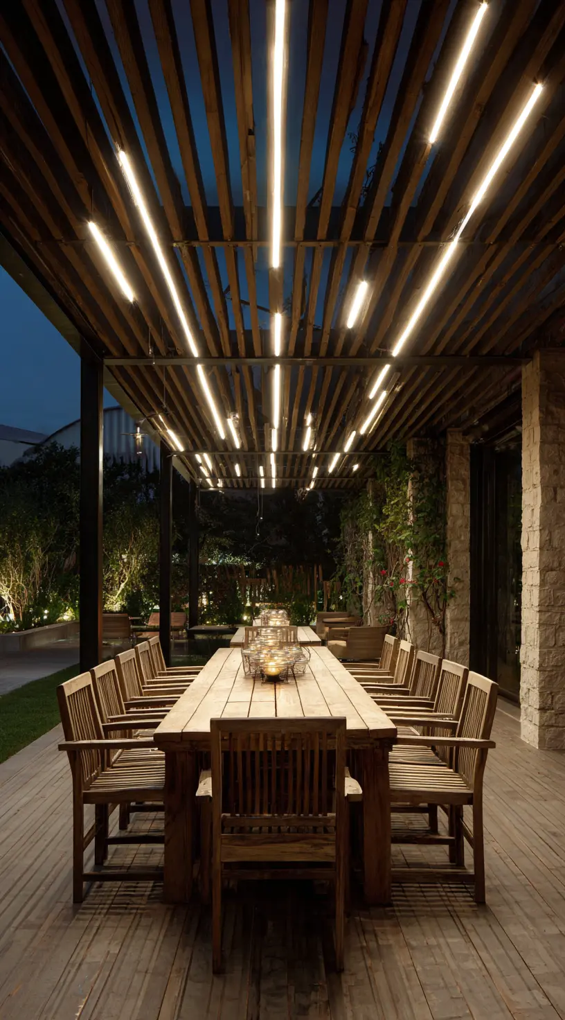 Overhead Pergola Lights