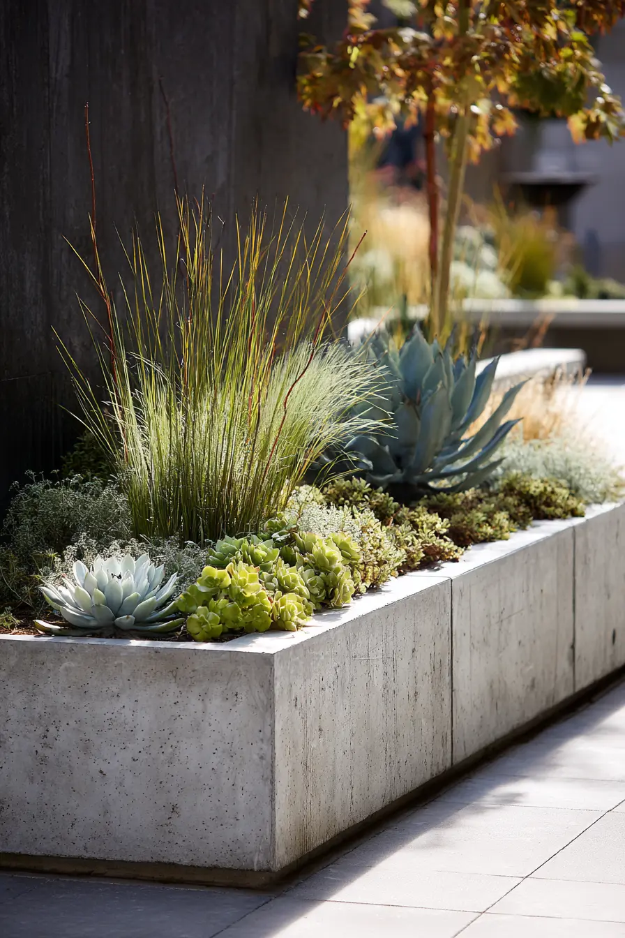 Contemporary Succulent Garden Style