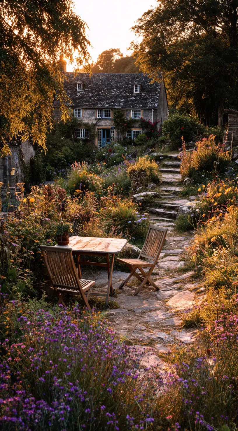 English Cottage Wildflower Garden