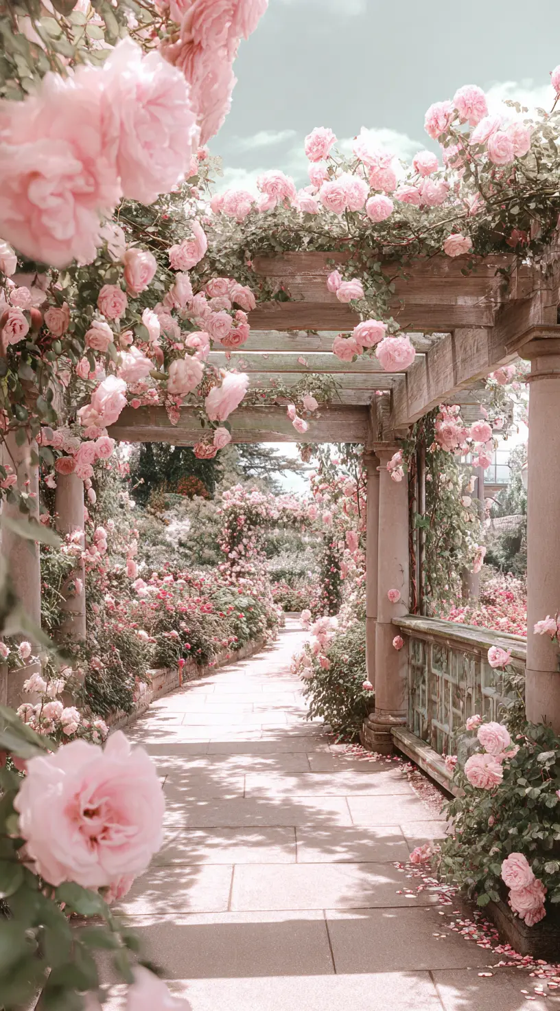 Romantic Pergola Walkway