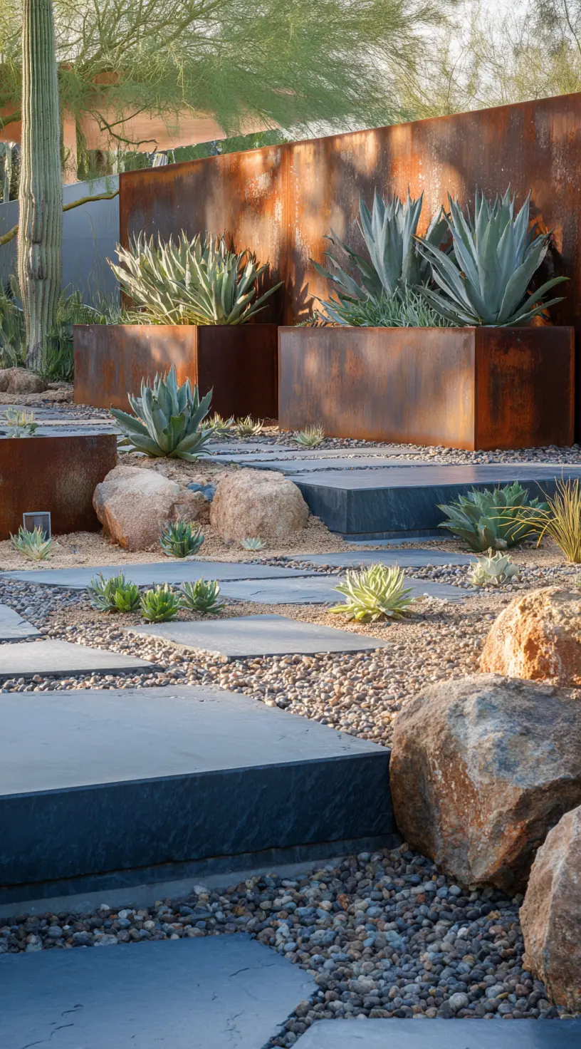 Steel And Stone Industrial Entryway