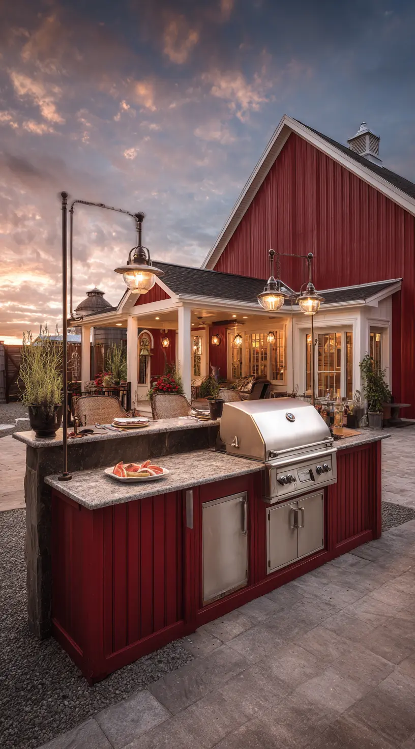 Barn Style Backyard Cooking