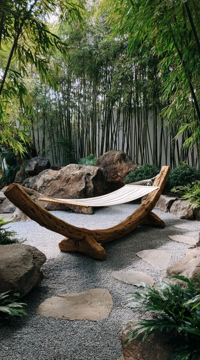 Diy Hammock Stand In A Zen Garden