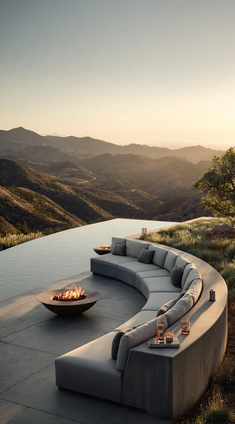 Luxury Patio With Infinity Pool View