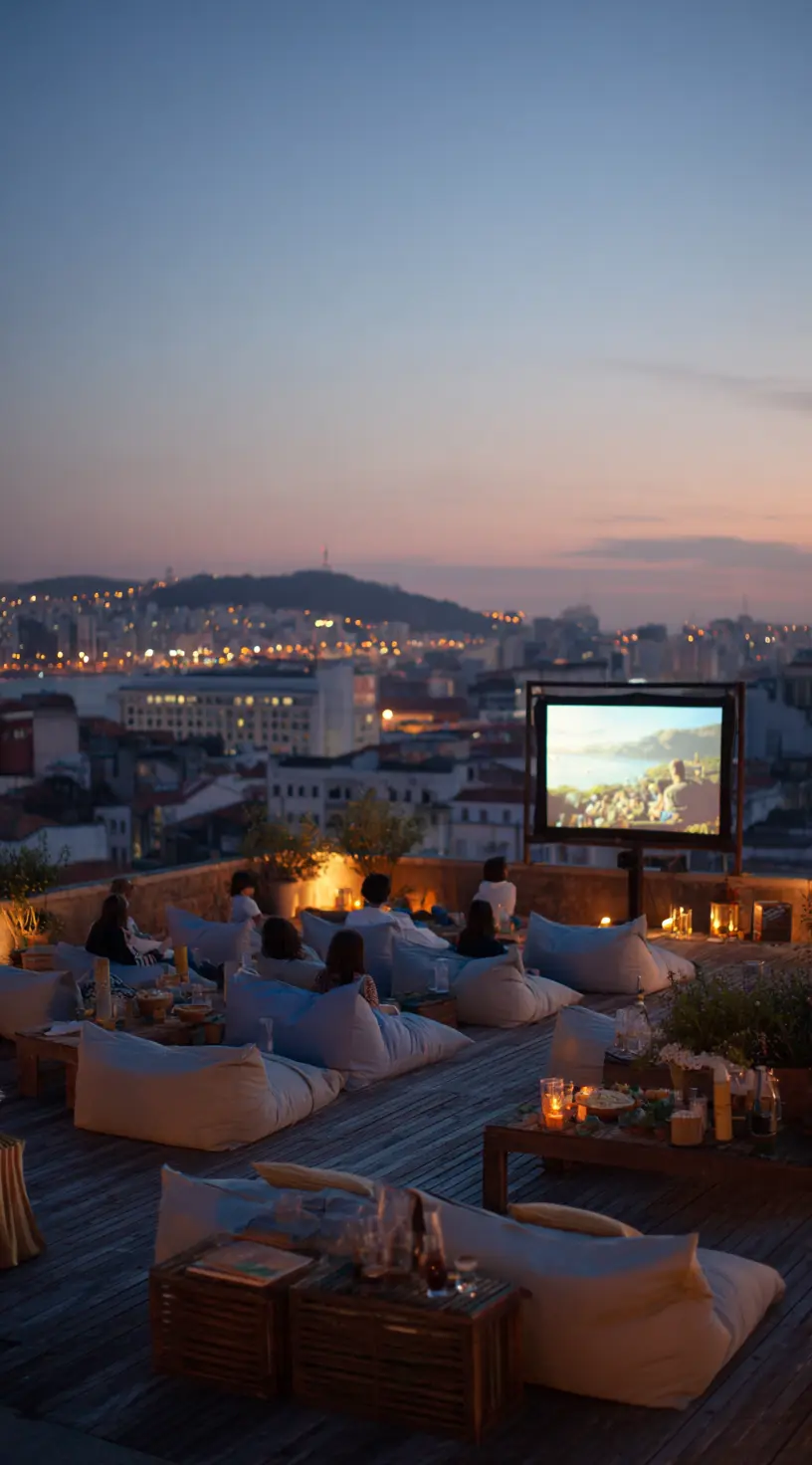 Rooftop Movie Night