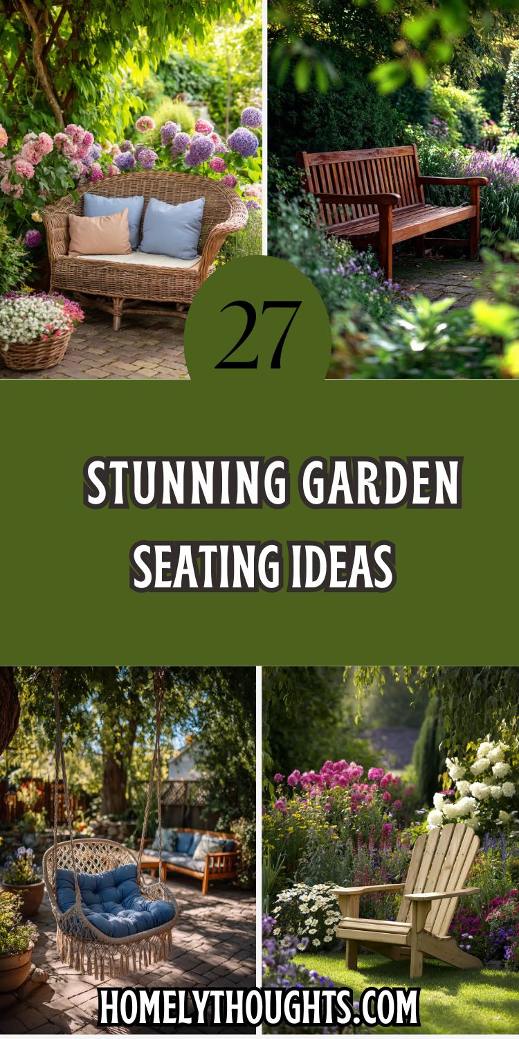27 Garden Seating Ideas to Transform Your Outdoor Oasis