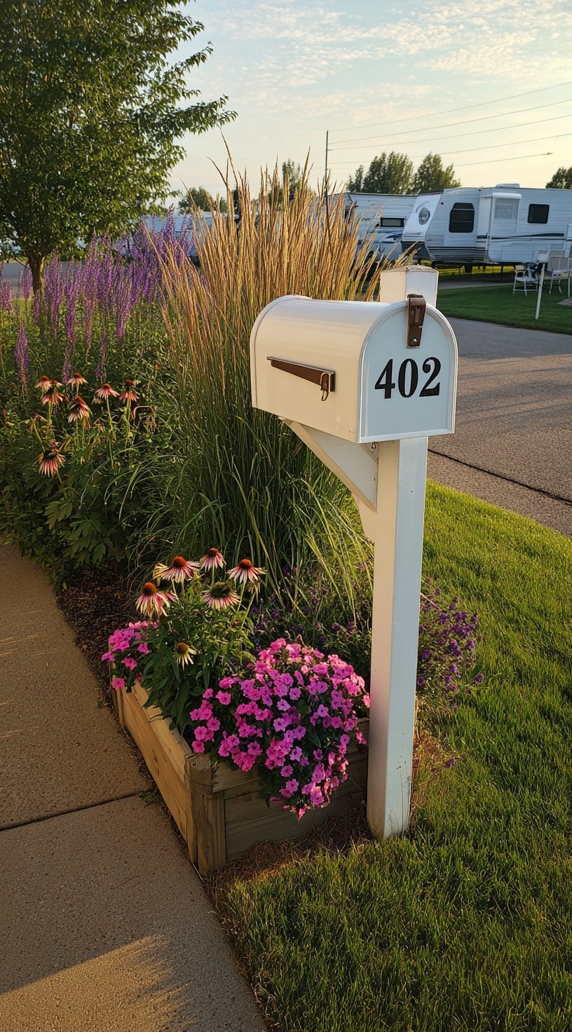 Cottage Vibes with a White Mailbox Touch