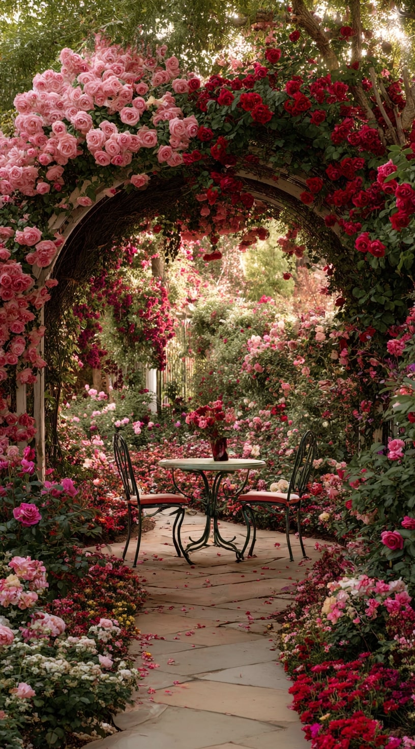 Romantic Rose Archway Retreat