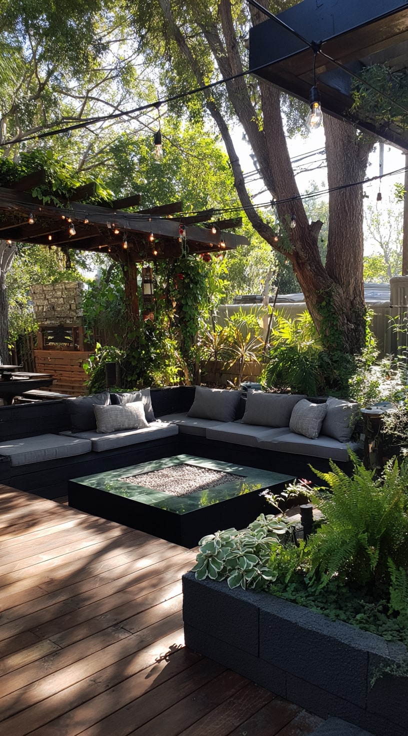 2. Modern Zen Garden Lounge