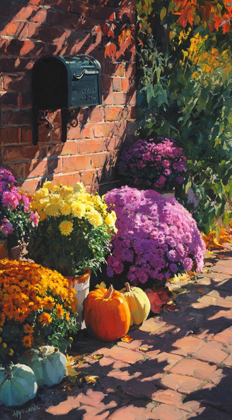  Autumn Harvest Mailbox Display