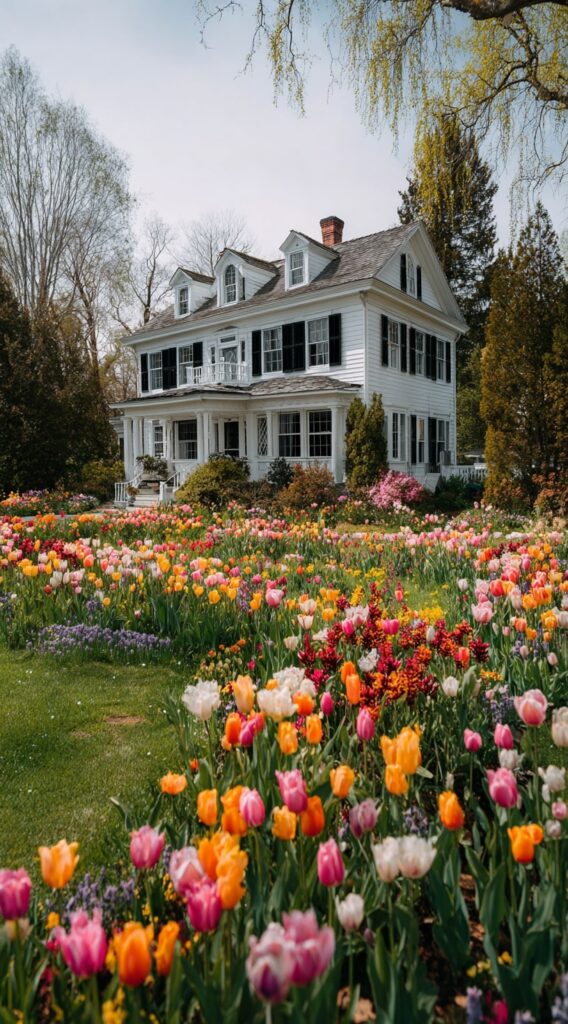 18. Tulip Meadow Front Lawn with Cottage Charm