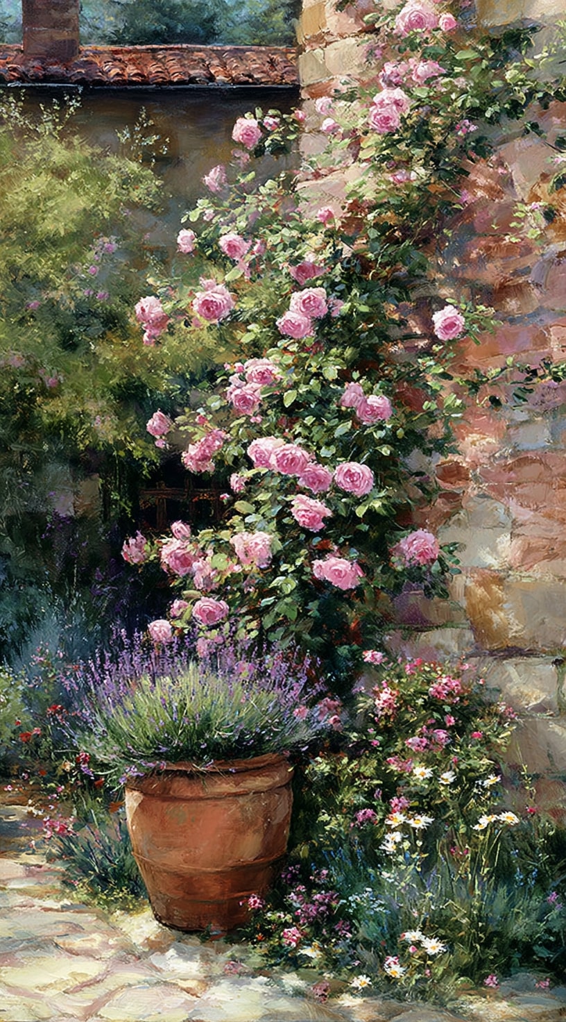 Charming Cottage Rose Corner