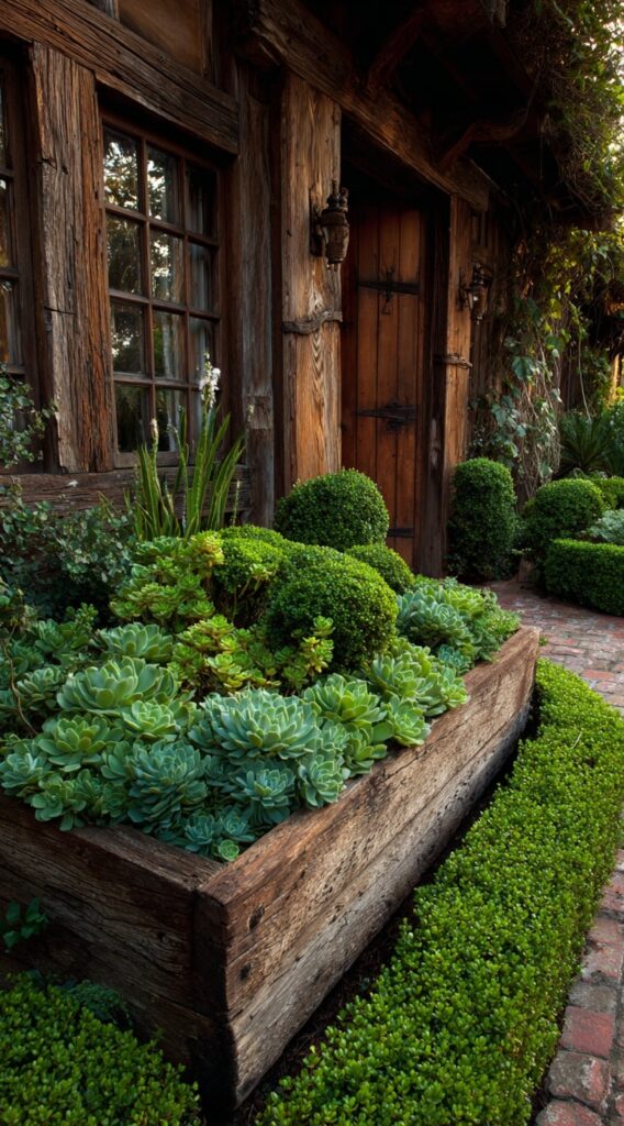 Rustic Charm with Succulent Simplicity