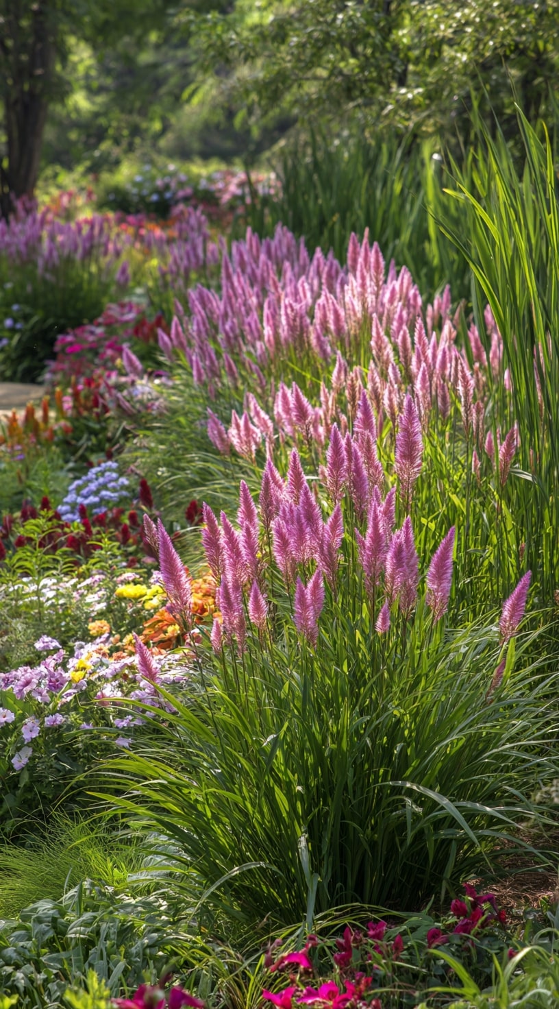14. Feathered Blooms with Flowing Texture