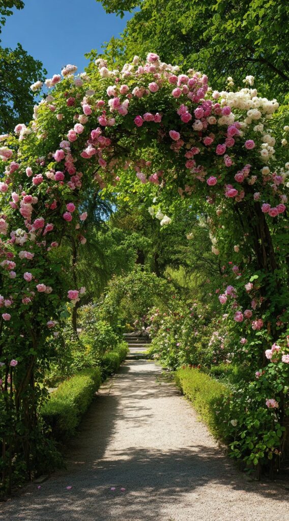 Enchanting Rose Archway Walk

