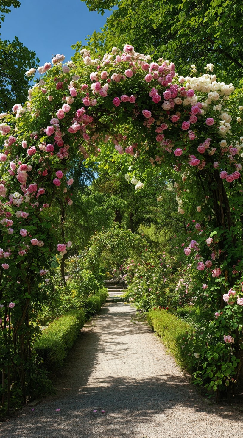 Enchanting Rose Archway Walk