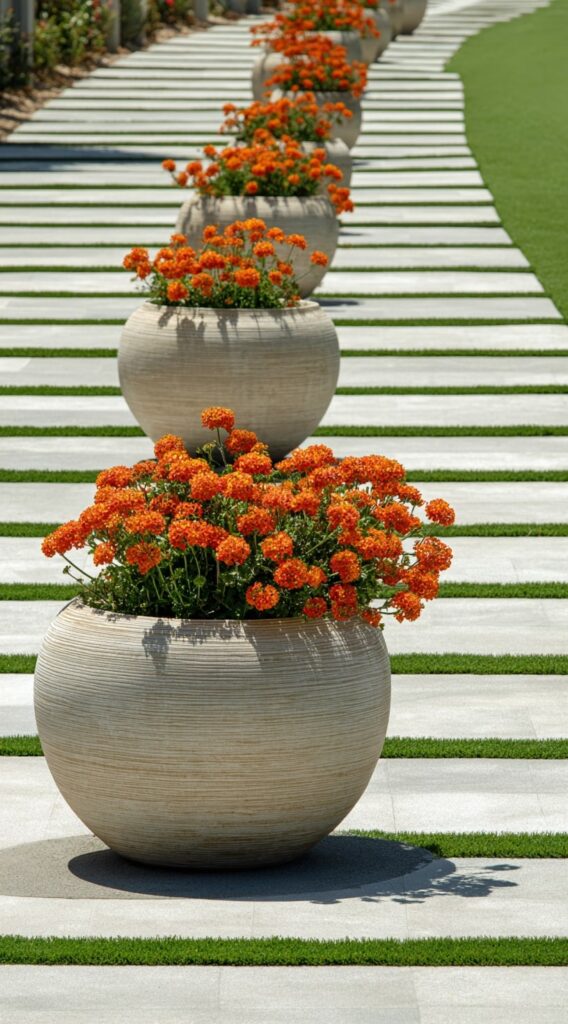 Bold Planters with Bright Blooms